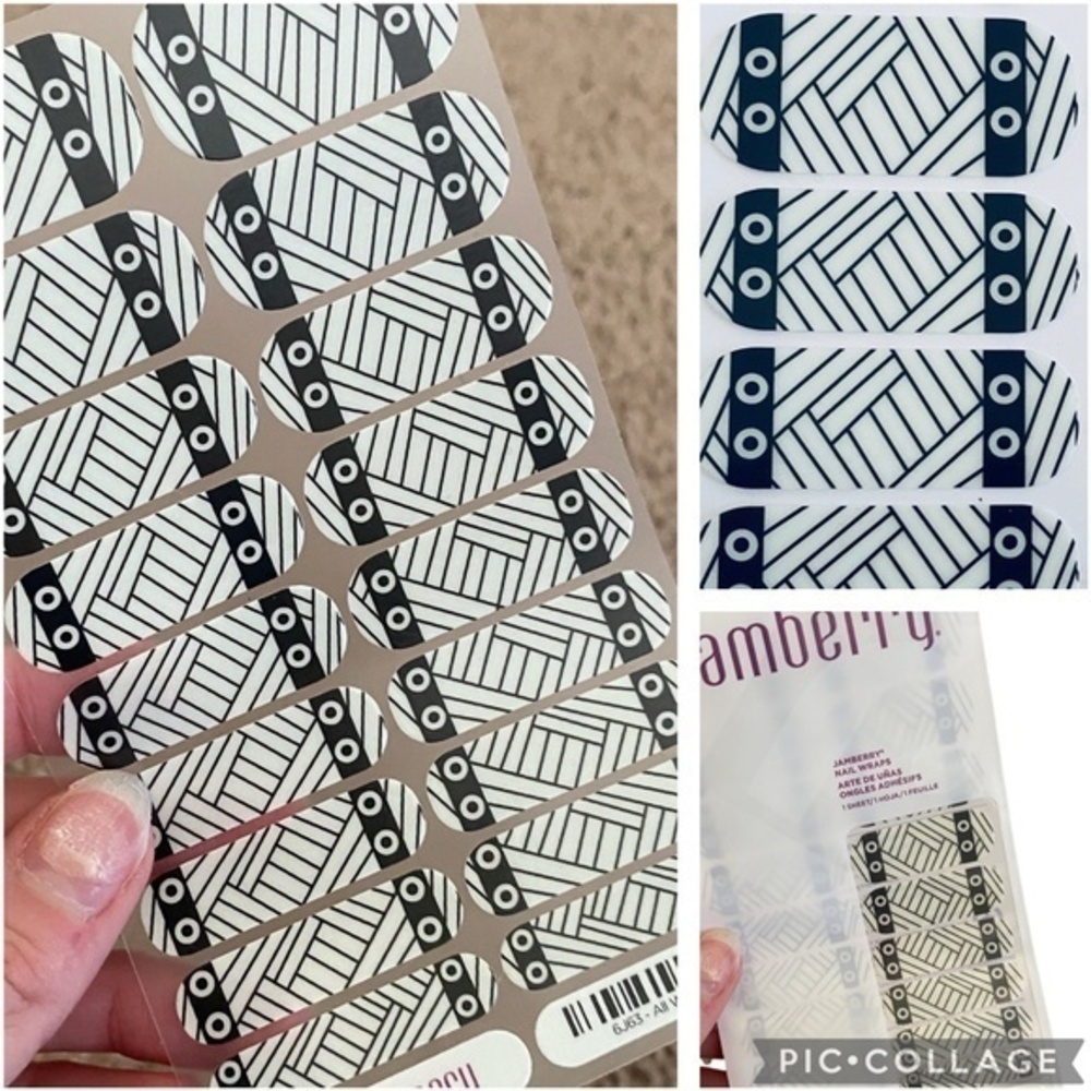 NEW Jamberry GLOW in the DARK ALL WRAPPED UP Full Sheet Nail Wraps